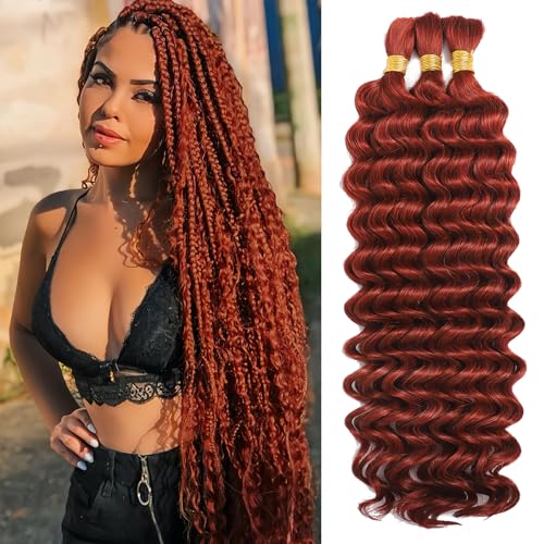 Human Braiding Hair for Boho Braids Curly Wave Bulk Bundles
