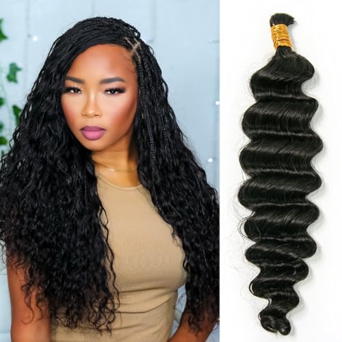 Loose Deep Wave Human Braiding Hair for Boho Braids