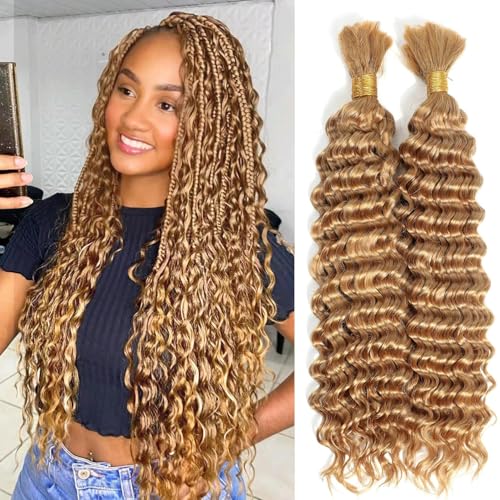 Water Wave Human Braiding Hair for Boho Braids