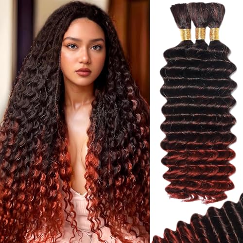 Human Braiding Hair for Boho Braids Curly Wave Bulk Bundles