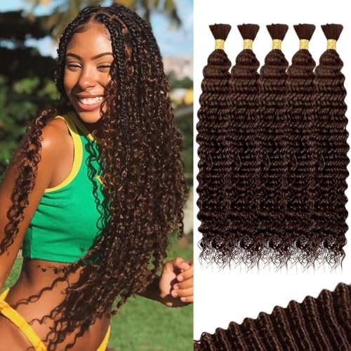 Deep Wave Human Braiding Hair for Boho Braids