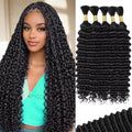 Deep Wave Human Braiding Hair for Boho Braids