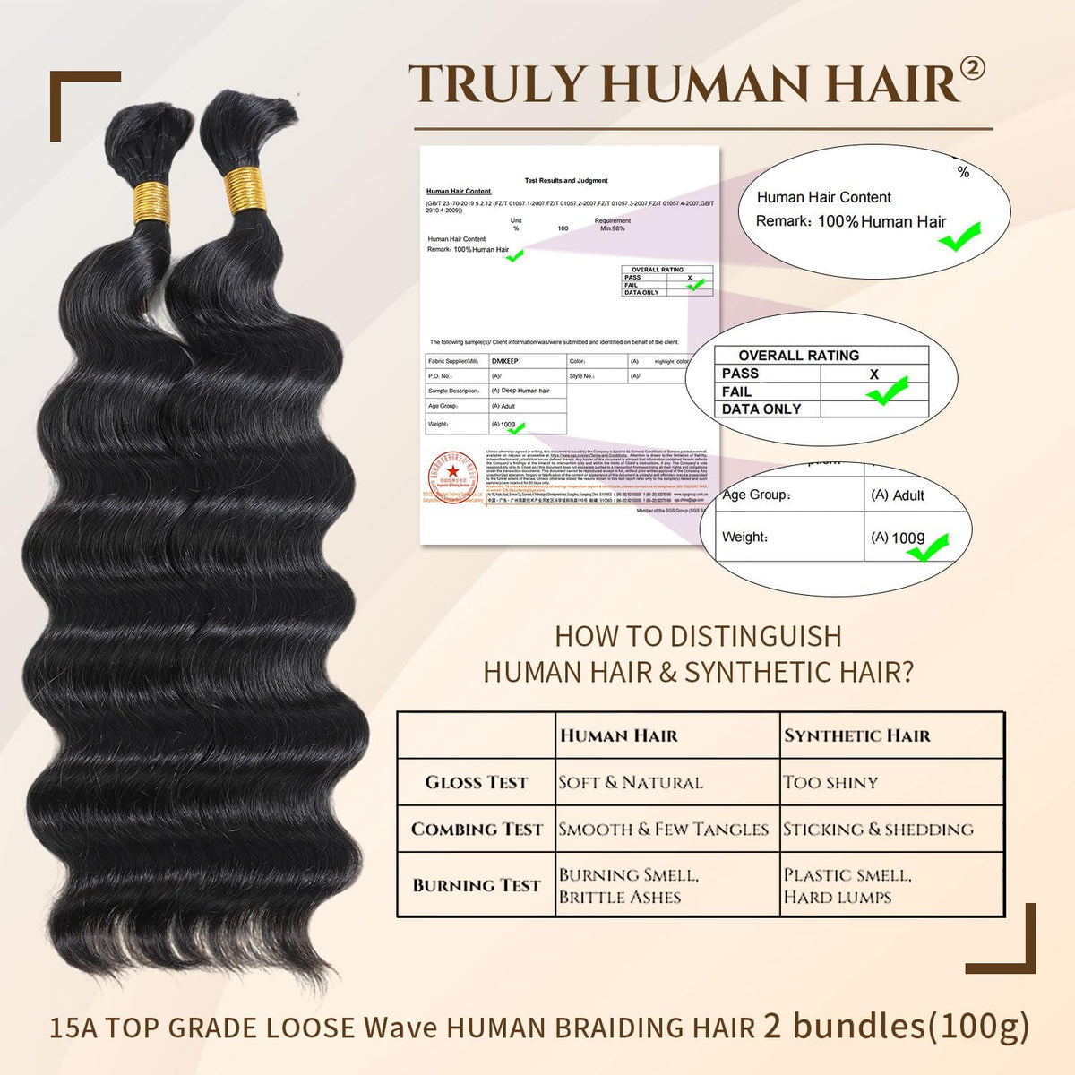 Loose Wave Human Braiding Hair for Boho Braids
