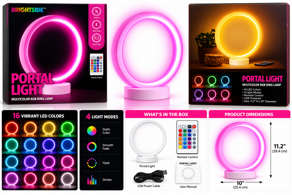 Portal Light multicolorRGB Ring Lamp
